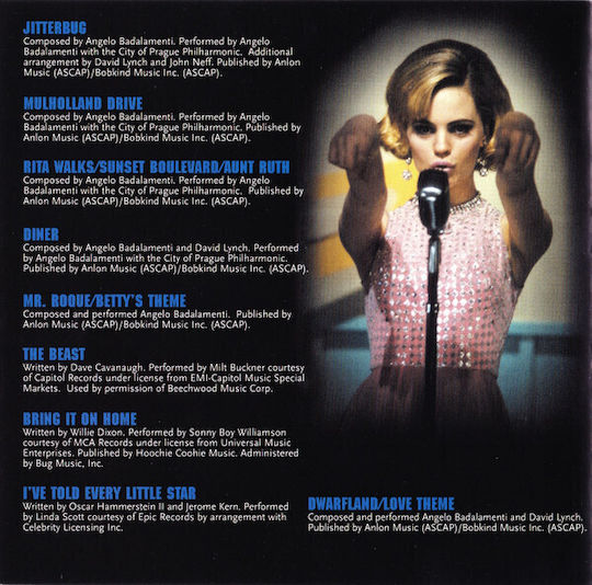 Various David Lynch's Mulholland Dr Cd