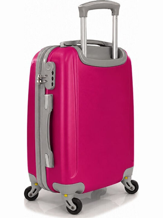 Ormi Cabin Hard Travel Suitcase Fuchsia with 4 Wheels Height 52cm