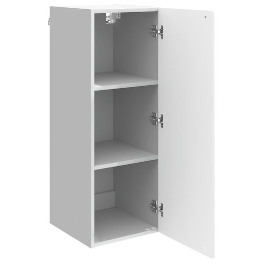 vidaXL Badezimmerschrank 33x34.5x90cm Weiß