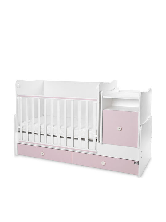 Lorelli Cabrio Babybett Trend Plus Rosa mit Matratze 70x160cm