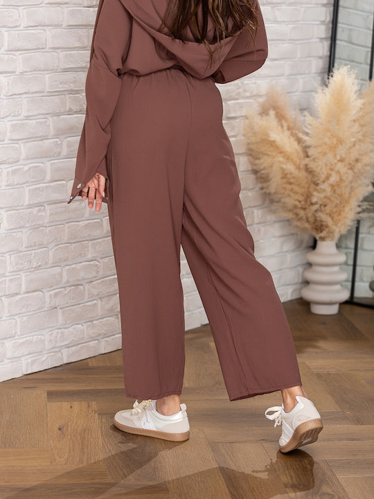 Set Damen Jogginghosen Braun