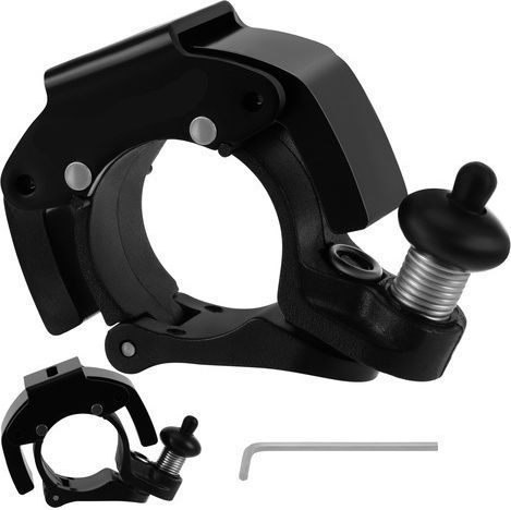 Clopoțel Mecanic pentru Bicicletă Zola 90-100 Db Prindere pe Ghidon 22.2 Mm 7.5 X 4.5 X 2 Cm Negru