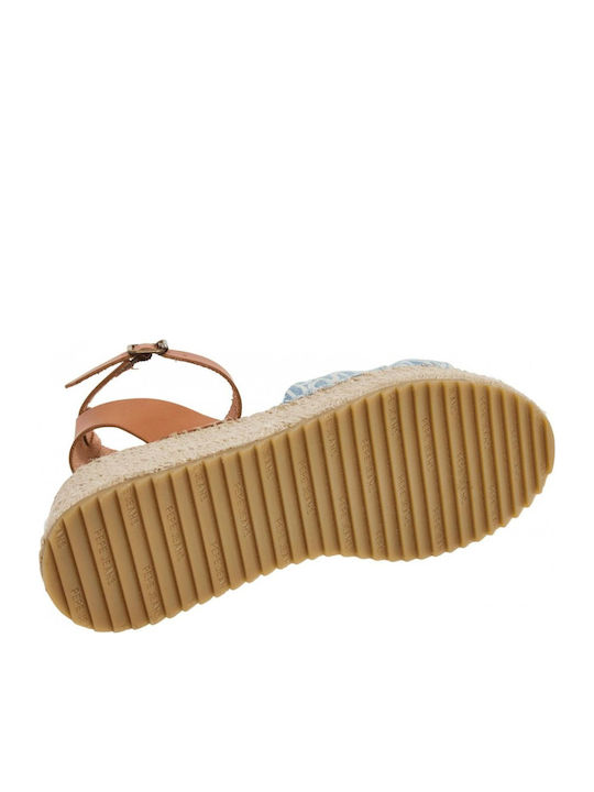 Women's Platforms In Espadrille Style Blue
