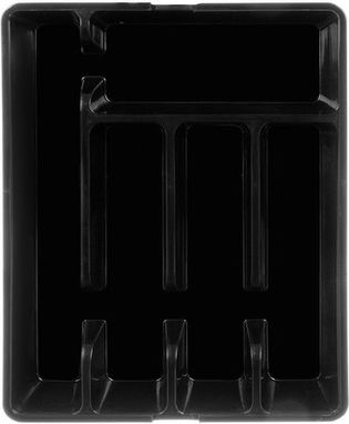 Ruhhy Opening Plastic Drawer Cutlery Tray 44.5x36.5cm Black
