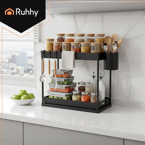 Ruhhy Raft / Bază Organizare Plastic 40x27.5x37.5cm Negru Ruhhy Raft / Bază Organizare Plastic 40x27.5x37.5cm Negru