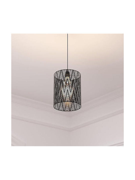 Atmosphera Lumini Suspendate Negru Cu Bază De Bec E27 24.5x24.5cm