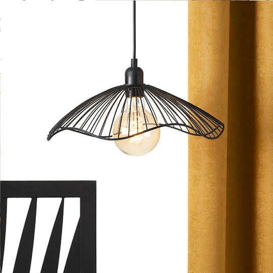 Atmosphera Lumini Suspendate Negru Cu Bază De Bec E27 24.5 Cm
