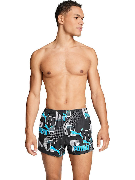 Men's Swimwear Shorts Blue Combo with Patterns