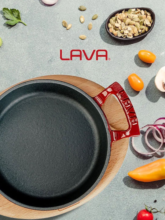 Lava Saganaki Cast Iron with Enamel Coating 20cm
