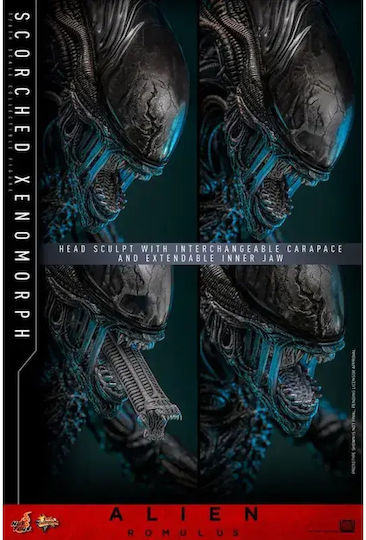 Hot Toys Alien Romulus Verbrennener Xenomorph Action-Figur in Maßstab 1:6