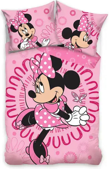 Disney Set Cearceaf Pentru Copii Single Roz Disney Set Cearceaf Pentru Copii Single Roz
