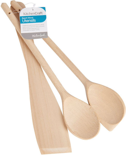 Kitchen Craft Σετ Ξύλινων Εργαλείων Μαγειρικής 3τμχ