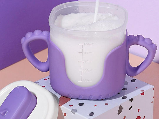 Verk Group Cani Pentru Bebeluşi Din Silicon Cu Mânere Multicolore Pentru 8 Luni+ 300 Ml