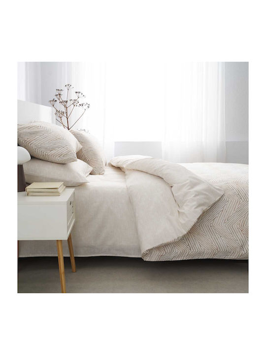 Vesta Home Ariadni 2 Σετ Σεντόνια King Size 270x270εκ. Μπεζ (4τμχ)
