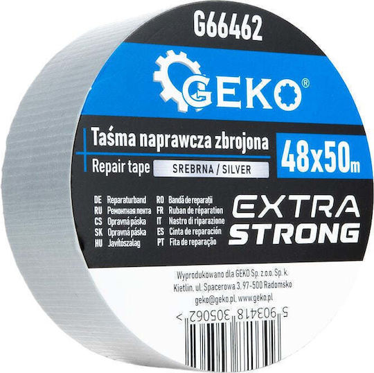 Geko Geko Reparatur-Band Silber 50m x 48mm Geko Geko Reparatur-Band Silber 50m x 48mm