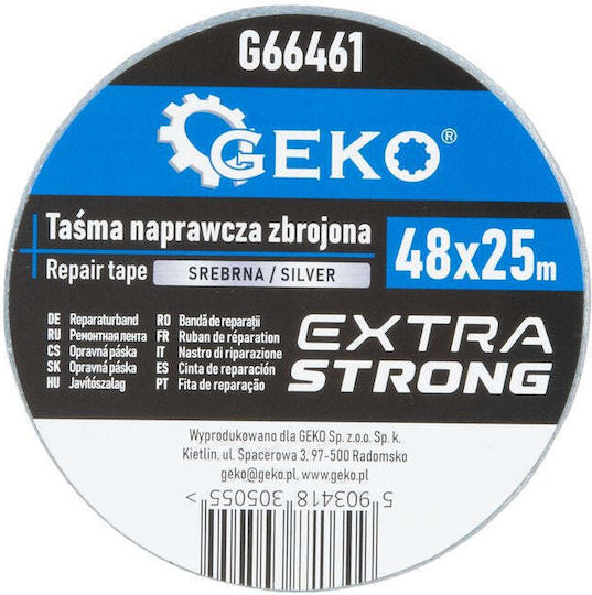 Geko Bandă Adezivă De Reparații Argintie 25mx48mm 5940952058900