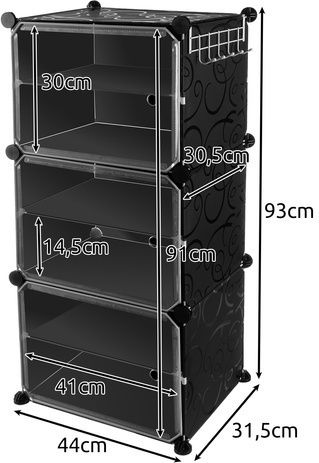 Organizatoare Pantofi Din Plastic 44x31.5x93cm