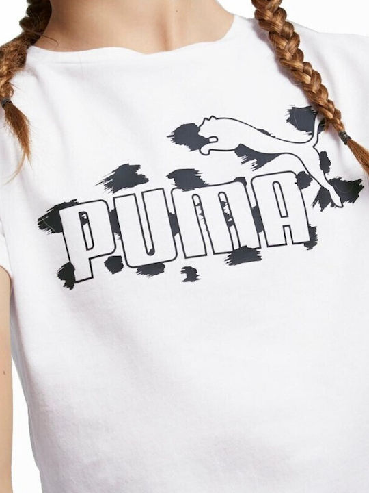 Set Pentru Copii Cu Jambiere Vară 2 Bucăți Albe Graphic