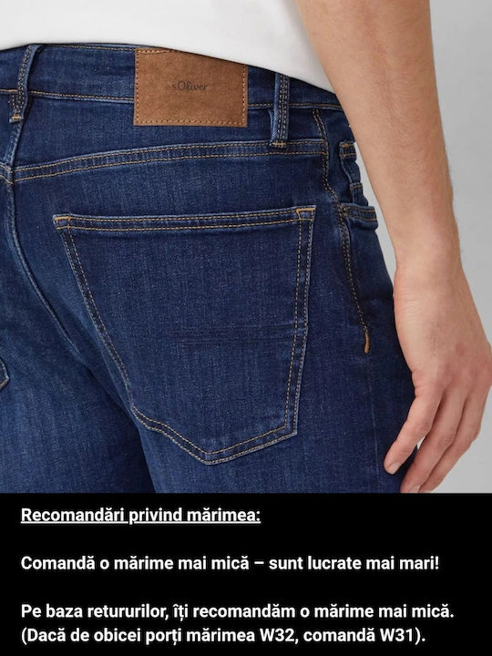 Mauro Pantaloni De Blugi Pentru Bărbați Cu Croială Regular Tapered Albastru Închis
