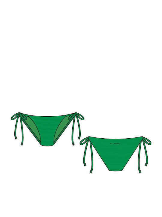 Tanlines Bikini Slip with Laces Summer Green