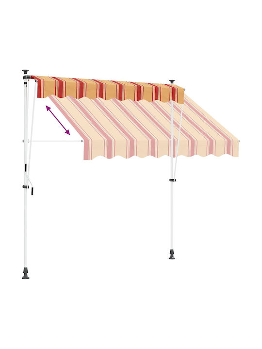 vidaXL Multicolour Terrace Tent 1.5x1.15m