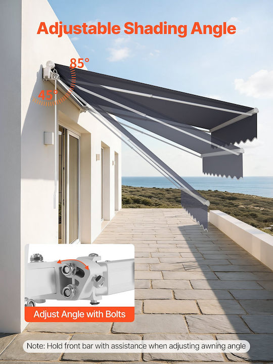 Vevor Terrace Tent Gray 3x2.5m