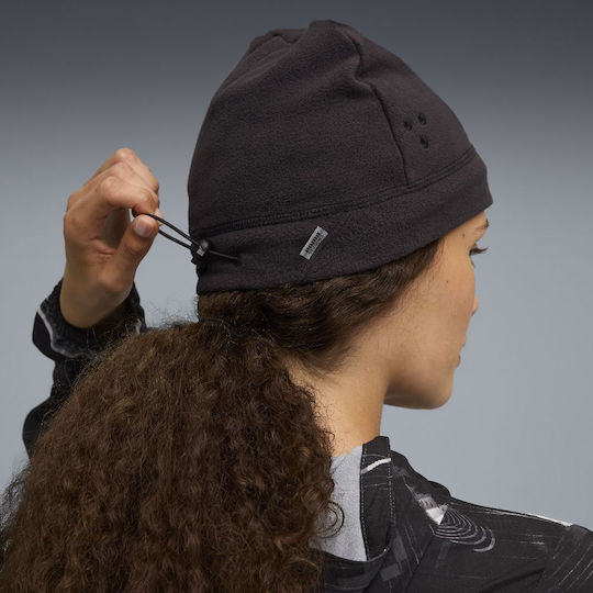 Beanie Unisex Σκούφος Πλεκτός σε Μαύρο χρώμα