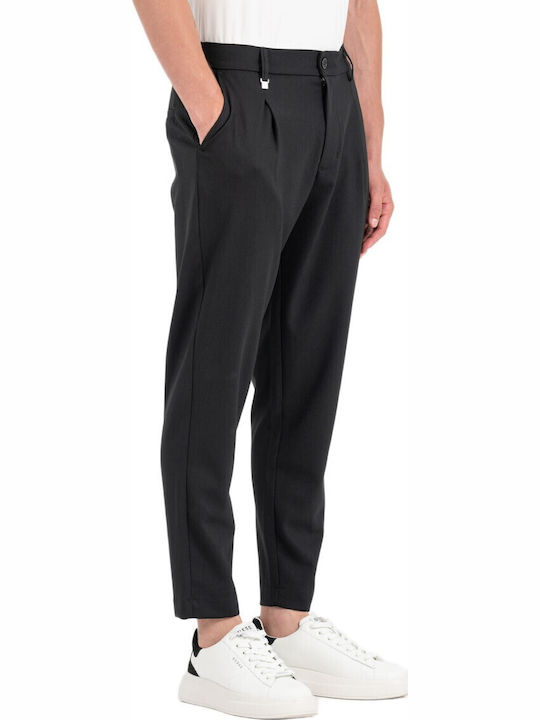 Hose Elastisch in Lockere Passform Black