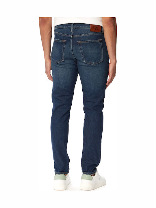 Calvin Klein Ανδρικό Παντελόνι Τζιν Relaxed Fit Tapered Μπλε