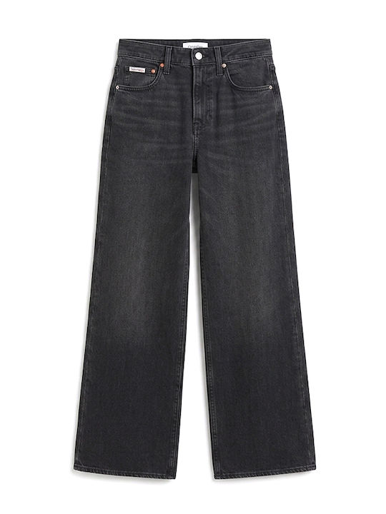 High Rise Women's Jean Pants in Slim Fit Black