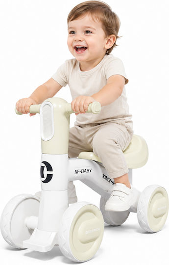 Kids Tricycle Ride-On Balance Bike with 4 Wheels & Ergonomic Seat Yellow