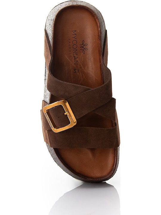 Women's Flat Sandals Brown