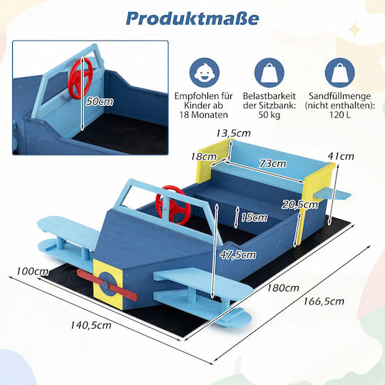 Costway Sandbox Toy Multicolour
