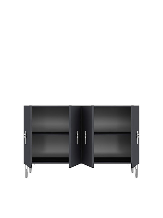 SteweHome Μπουφές Ξύλινος Καφέ 120x32x75cm