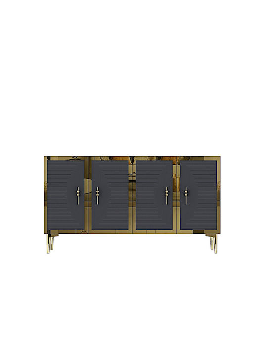 Μπουφές Ξύλινος Καφέ 120x30x75cm