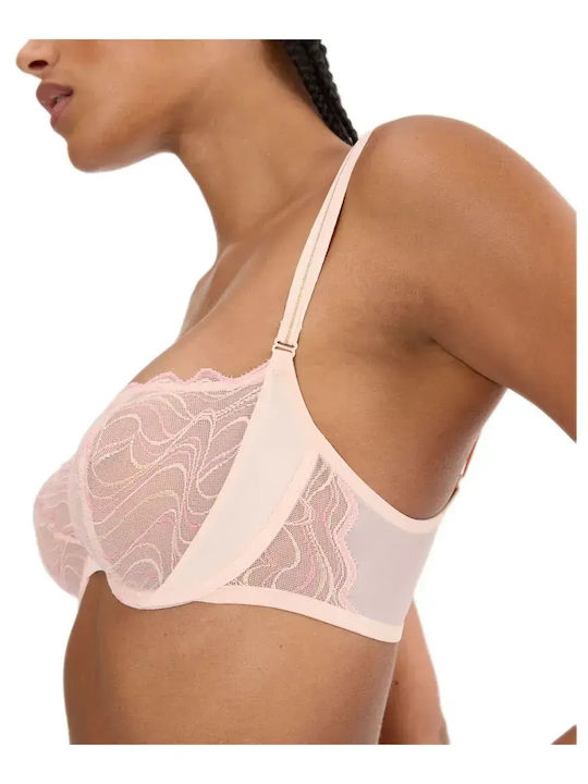Palina Balconette Porcelain Bra without Padding with Underwire