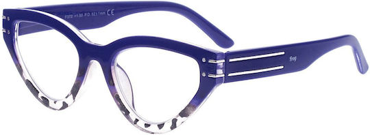 Frog Optical Lesebrillen +4.50 in Lila Farbe