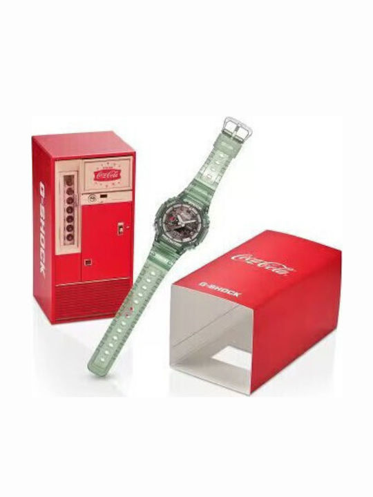 Casio Limited Edition Ceas Barbatesc cu Baterie cu Curea din Cauciuc Verde