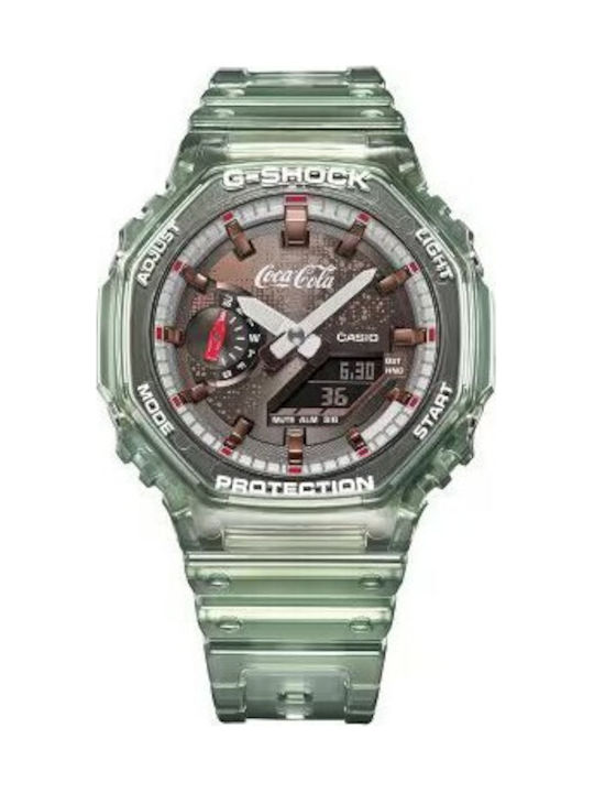 Casio Limited Edition Ceas Barbatesc cu Baterie cu Curea din Cauciuc Verde
