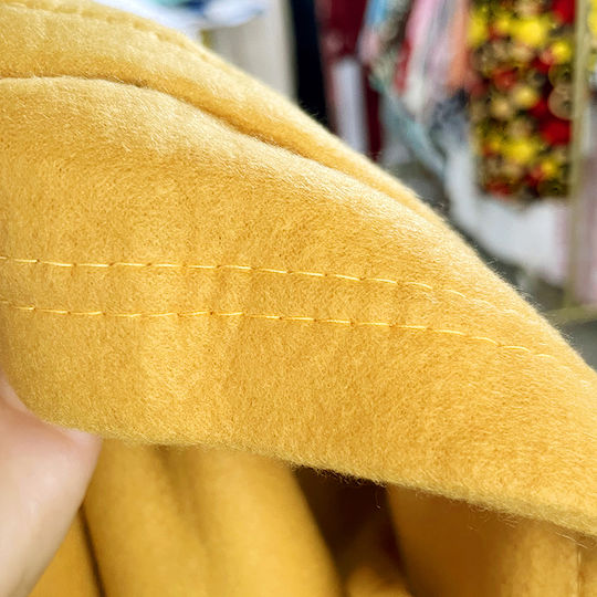 Fleece Blanket Sofa 130x160cm Retro Mustard