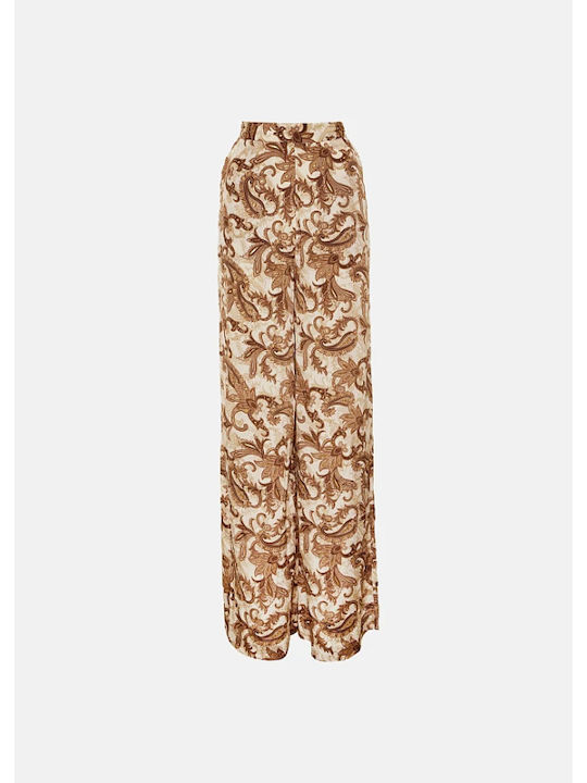 Women's Fabric Trousers Brown