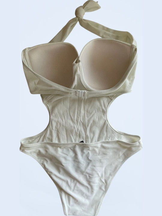 Strapless Ολόσωμο Μαγιό Άσπρο