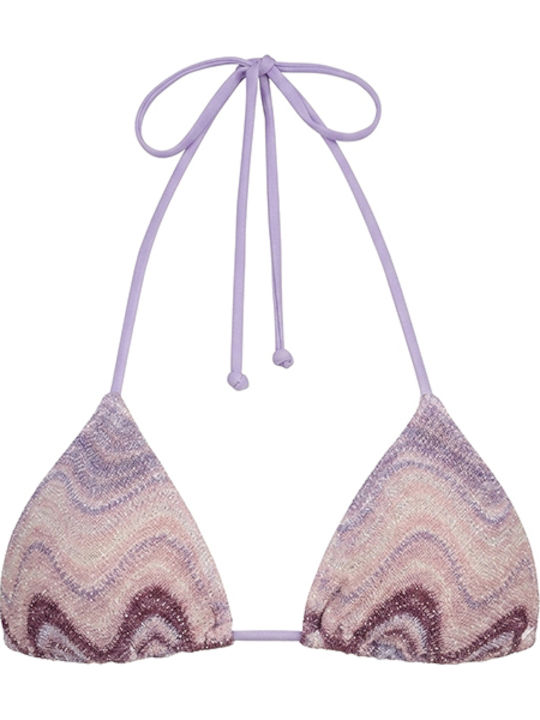 Leah Rachel Bikini Τριγωνάκι Λευκο- Μωβ- Ροζ