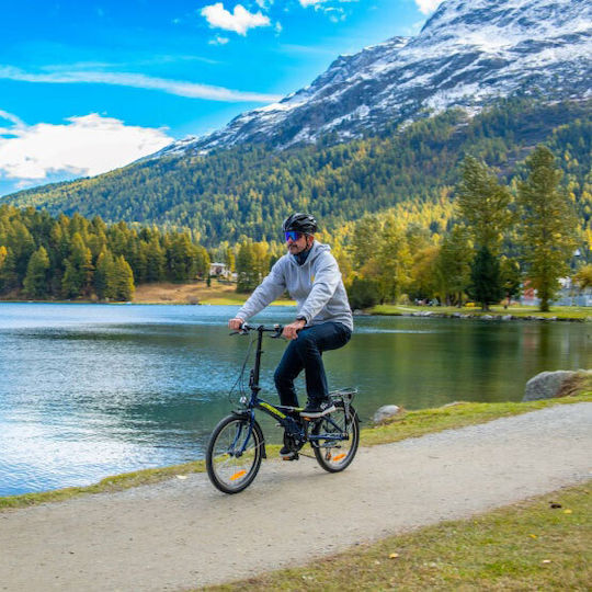 Author 20 Zoll 2024 Weißes Klappbares Stadtfahrrad mit Geschwindigkeiten