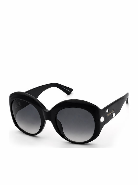 Nina Ricci Black Sunglasses With Horn-Rimmed Frame Nina Ricci Black Sunglasses With Horn-Rimmed Frame