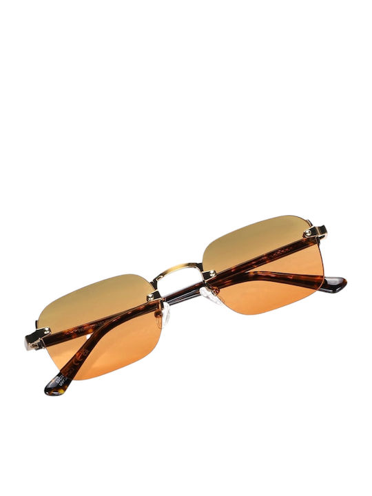 JohNocera Unisex Sunglasses With Multicolour Metallic Frame And Orange Lens JN-Frank-c02