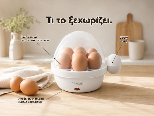 Emerio EB-07001 Egg Cooker 7 Positions 350W White