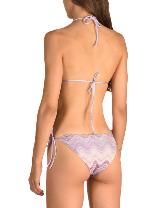 MC2 Virgo Bikini Slip Λευκο- Μωβ- Ροζ MC2 Virgo Bikini Slip Λευκο- Μωβ- Ροζ