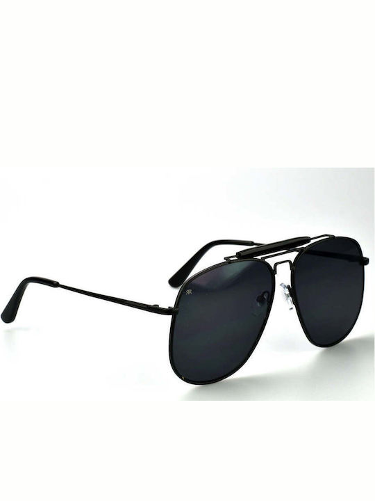 Red Raven Spencer Unisex Γυαλιά Ηλίου με Μαύρο Μεταλλικό Σκελετό και Μαύρο Φακό rd-000088-totalblack-