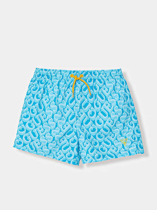 Guess Kinder Badebekleidung Badeshorts Hellblau